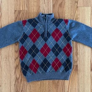 Boys Janie and Jack Half Zip Sweater Size 4